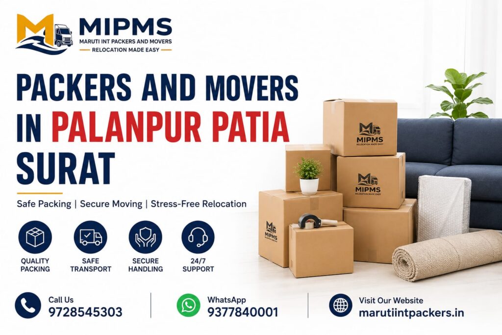 Best Packers and Movers in Palanpur Patia, Surat (2026) | Home, Office, Car & Bike Relocation Services